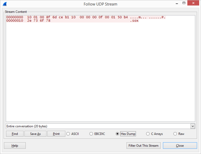 UDP 4143 Command Packet Example 1